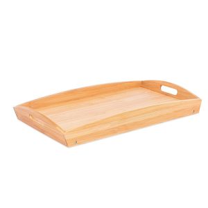 Bamboo Breakfast Bed Trays with Special Shape Cut Out Handles Bamboo Serving