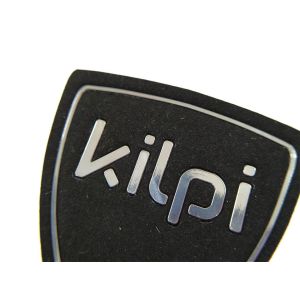 Metallic Embossed Silicone Rubber Fabric Patch Custom Logo Eco - Friendly