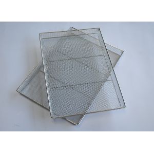 Polished 100kg Ss Wire Mesh Tray Durable Weave
