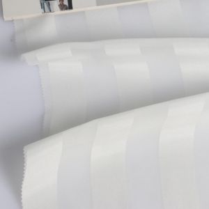 Wholesale Silk Like Soft Recycled Chiffon Satin Stripe polyester fabric for