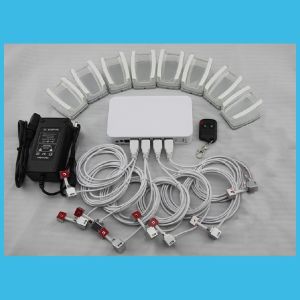 COMER Universal acrylic android tablet PC floor shelves with alarm charging 8