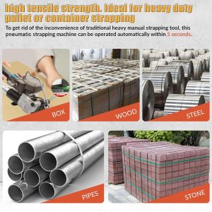 25mm To 32mm Pneumatic Plastic Strapping Tool PET Strap Mini Wrapping Machine