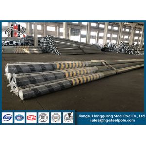 Q345 CO2 Welding Electric Transmission Line Pole NEA Standard with Luminous