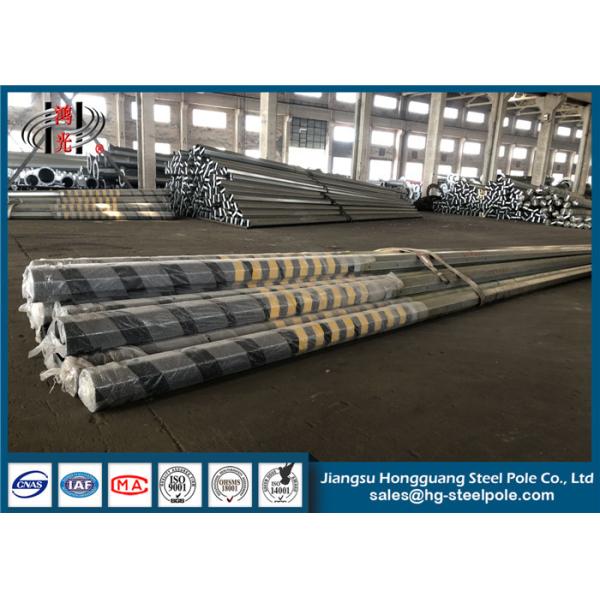 Q345 CO2 Welding Electric Transmission Line Pole NEA Standard with Luminous