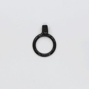 Customized Black Nylon Coated Bra Strap J Hook 10mm