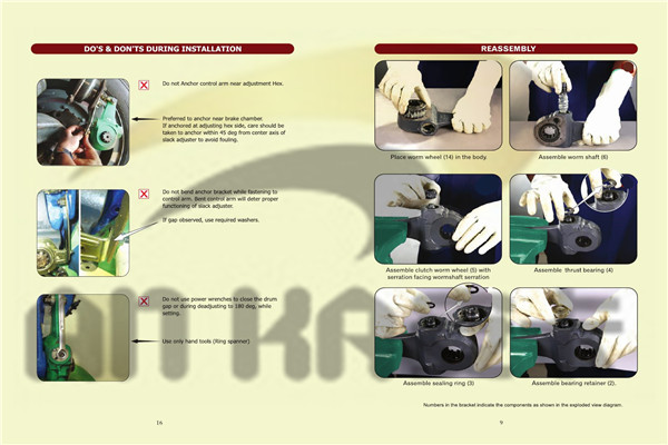 Auto Parts Manual Slack Adjuster 2 holes 10 teeth