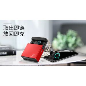 Metalic Power bank TWS Bluetooth headset for iPhone 9, Bluetooth earphone with