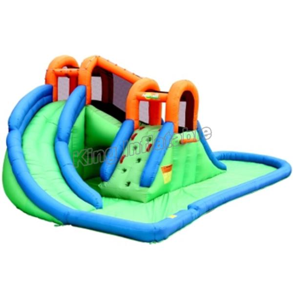 Custom Crocodile Theme Water Slide Inflatable Splash Play PVC For Kids