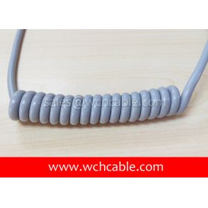 Cheap UL Spring Cable, AWM Style UL21757 14AWG 4C VW-1 90°C 1000V, PVC / TPU for sale