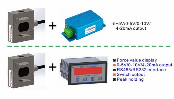 Miniature tension compression load cell 20kg 200N with analog output