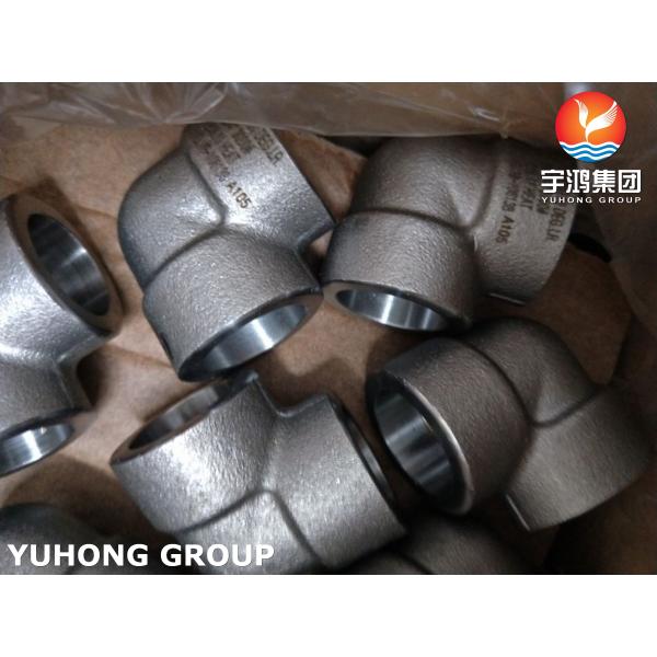 A105 Socket-Weld (SW) Elbow Carbon steel forged fitting, threaded / NPT connections ASME B16.11