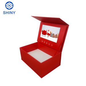Custom Luxury Gift Lcd Screen Video Brochure Box Paper Boxes