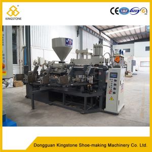 Vertical Screw PVC Foam Injection Molding Machine , Plastic Chappal Making