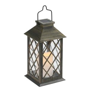 China Wireless Outdoor Decorative Solar Lanterns IP44 0.06W Warm White on sale