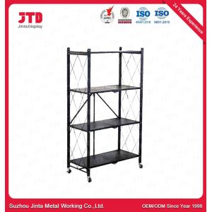 Wheeled 70in 4 Layer Bookshelf Cold Rolled Steel 900mm Shelf