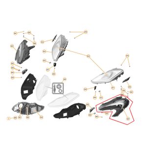Body Parts Left Head Lamp For Mclaren MP4-12C 650S 540 Lamp OEM 11A8249CP