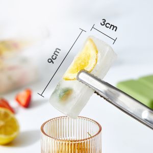 New custom Multipurpose large rectangle Silicone Ice Cube Tray