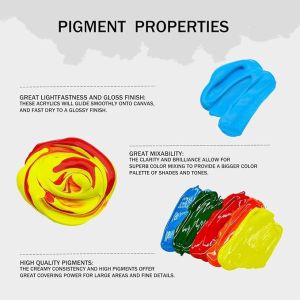 24 Colors 59ml Art Craft Paint Set For Canvas Rocks Wood Fabric And Ceramic