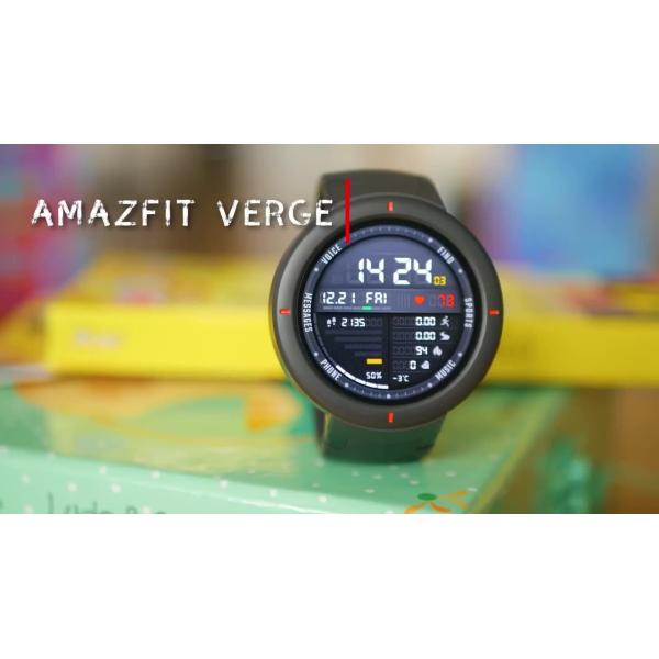 Quality Global Version Amazfit Verge Smart Watch IP68 Waterproof AMOLED Screen Smart Sports Heart Rate Watch Amazfit Smart Watch wholesale