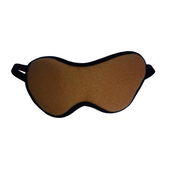 Quality Reusable Lint And Suede Fabric Sleeping Blindfold Eyemasks Brown Color For Travel / Home / Office wholesale