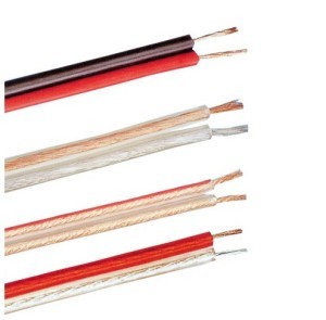 Flat Oxygen Free Copper Audio Speaker Cable 1.00mm2 For Loud Speakers Amplifiers