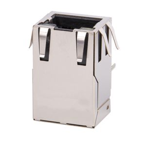 Single port 1X1 Tab-Down RJ45 with transformer 10/100Base-Tx LEDS with Side