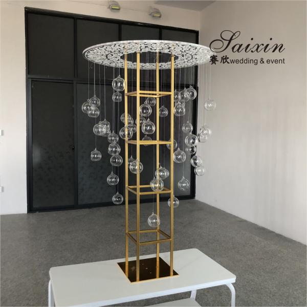 China wholesale wedding table decoration clear acrylic laser cut centerpiece candle support stands