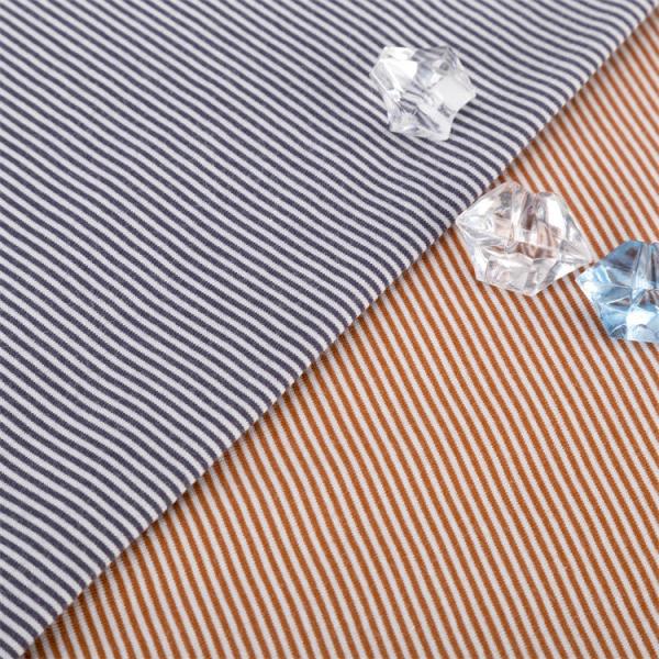 Quality Environmentally Friendly And Breathable Smooth Striped Knit Fabric For T-Shirt wholesale