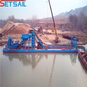 1.0m-2m High Chain Bucket Gold Dredger for Smooth Mining Operations in Shallow