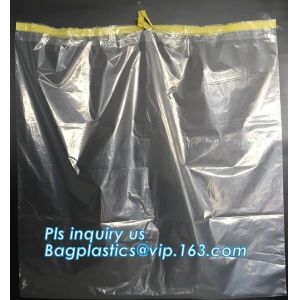 Cheap Medical Drawstring Biohazard Waste Bags, HDPE/LDPE drawstring type
