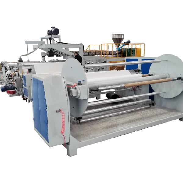 Quality 2400mm T Die Polyethylene Cast Film Extruder Line Machine Cpe Extrusion wholesale