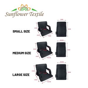 Heavy Duty Foldable Stadium Chairs With Arms Padded Bleacher Seats Custom