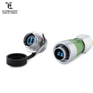 China 2018 DH24 Pogo Optical Fiber Circular WaterProof Connector for Signal Transfer, Metal Plug and Socket with Dust Cover on sale