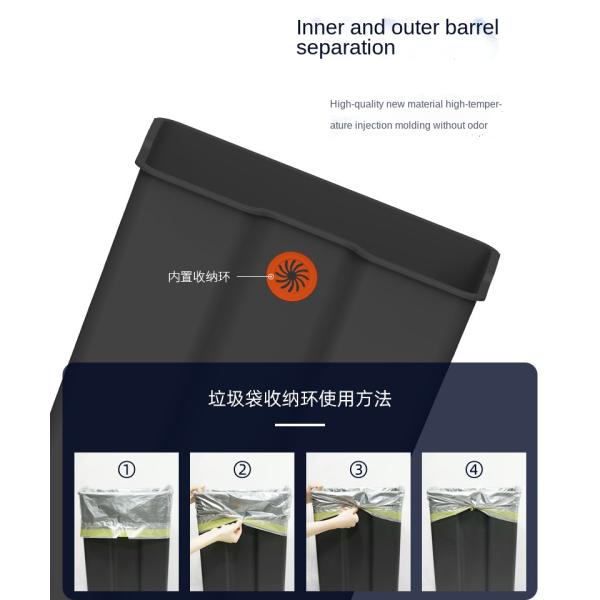 20 Liters 30 Liters 45 Liters Custom Kitchen Large Household Deodorant Commercial Stainless Steel Trash Can with Lid