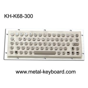 Dustproof Metal Computer Keyboard , Stainless Steel Keyboard 68 Key Buttons