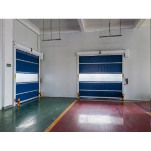 Roll Up Industrial Fast Door Anti Deformation Tear Resistance 900N / 800N