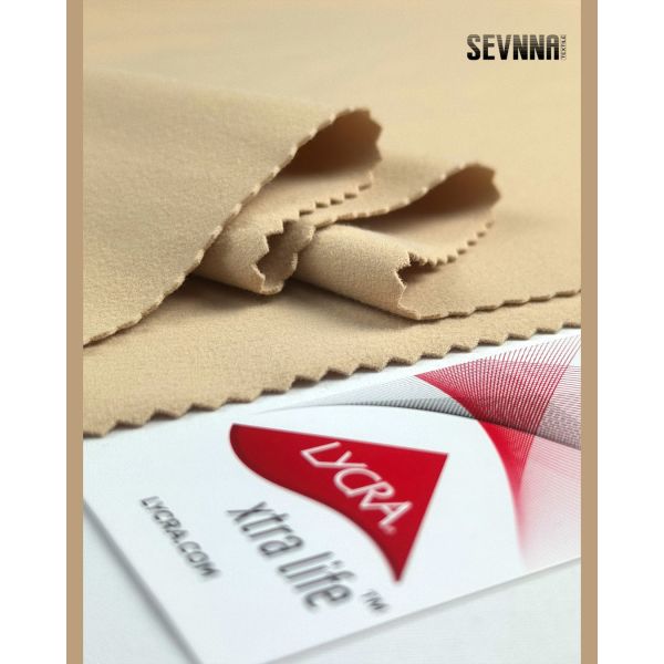 Premium Stretch Lycra Fabric with 137cm Width 230gsm Weight and 62% Nilit Softex