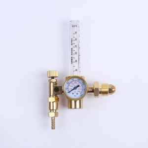 CGA320 and CGA580 Dual Co2 Flowmeter Welding Gas Regulator with Screw Thread Gas