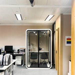 China 2 Person Modern Office Privacy Booth Modular Room Phone Pod Customized on sale