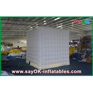 Advertising Booth Displays White Lighted Oxford Cloth Inflatable Photo Booth