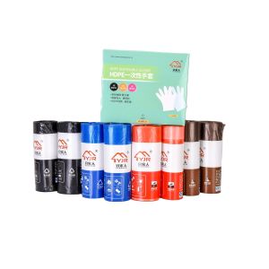 HDPE/LDPE Material Structure Star Seal Plastic Garbage Bag Eco-friendly and