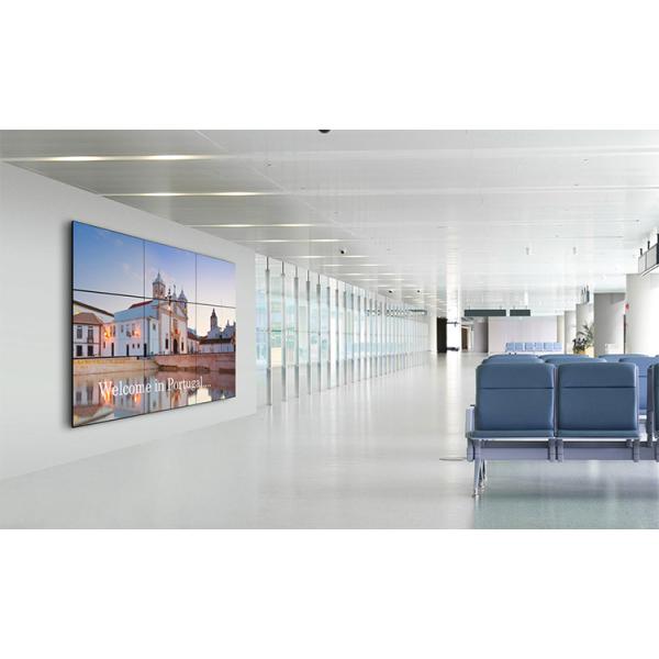 1.8mm Bezel 49Inch LCD Video Wall Display Digital Screen 500 cdm Brightness 2x3