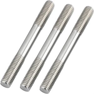 China M8x60mm Push Rod Double End Thread Stud Tight Adjustable 304 Stainless Steel on sale
