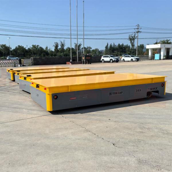 Heavy Duty 15 Tons Steel Plate Battery Powered Remote Controlled Transfer Cart