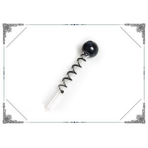 China Mini Smoking Glass Oil Burner Black Bobbin Hand Blown Length 5.5 inch on sale