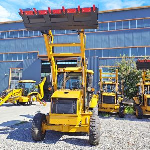 Cheap Diesel Small Backhoe Wheel Loader Tractor Excavator Compact Backhoe with