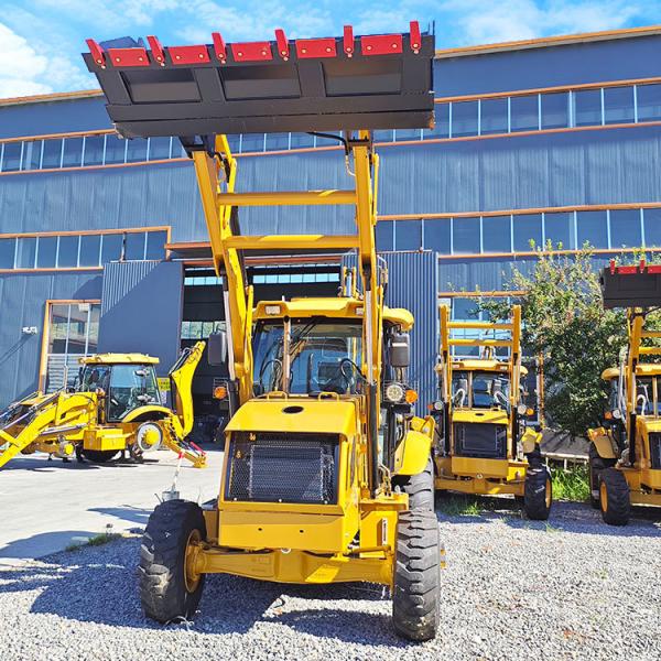 Cheap Diesel Small Backhoe Wheel Loader Tractor Excavator Compact Backhoe with