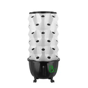 China ABS Material Eco Friendly Hydroponics Growing System Hydroponic Tower With 6 Layers LED Lighting on sale