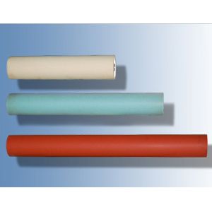 Red Hard Small Rubber Rollers High Precision For Heat Transfer Machine