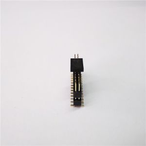 1.27mm 2X12P Pin Header Right Angle Connector Smt With Double Plastic